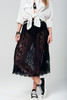 Black Lace Midi Skirt