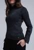 Black Shiny Sweater