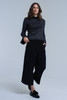 Black Shiny Sweater