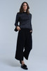 Black Shiny Sweater
