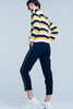 Mustard Striped Chunky Knit Sweater