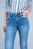 Light Wash Skinny Jean in Blue