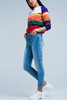 Fringed Light Washed Skinny Jeans