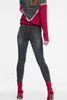 Black Skinny Jeans With a Light Wash