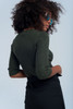 Khaki Shiny Sweater