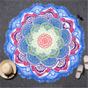 7 Chakras Round Mandala Throw Blanket