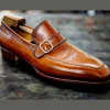 Men's Quality Buckle Decoration Classic Brown Leather Loafers