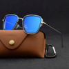 Luxury Steampunk Vintage Square Metal Frame Sunglasses