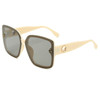 Women's  Fashion Retro Female Big Frame Oversized  Sunglasses