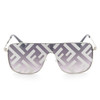Women’s Fashion Retro Letter Big Frame Sunglasses