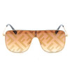 Women’s Fashion Retro Letter Big Frame Sunglasses