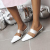 Women Crocodile Pattern Low Heels Slippers