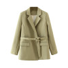 cross-border Amazon European and American women's wear 2020 autumn new belt suit jacket women