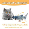 Realistic Moving Fish Pet Cat Toy Electric Wagging Fish Interactive Chew Bite Supplies for Cat