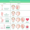 Rose Quartz Roller Slimming Face Massager Lifting Tool Natural Jade Facial Massage Roller Stone Skin Massage Beauty Care Set Box