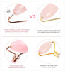 Rose Quartz Roller Slimming Face Massager Lifting Tool Natural Jade Facial Massage Roller Stone Skin Massage Beauty Care Set Box