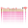 20pcs Diamond Makeup Brush Set Eye Brush Beauty Tools Fan Powder Eyeshadow Contour Beauty Cosmetic Colorful For Make Up Tool