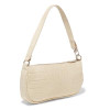 Vintage Baguette Crocodile Pattern Women Shoulder Bags Retro Split PU Leather Bags Solid Ladies Small Messenger Handbag Female