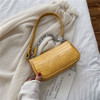 Fashion Crocodile Pattern Baguette bags MINI PU Leather Shoulder Bags For Women 2020 Chain Design Luxury Hand Bag Female Travel Fashion Crocodile Pattern Baguette bags MINI PU Leather Shoulder Bags For Women 2020 Chain Design Luxury Hand Bag Female Travel