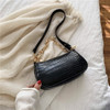 Fashion Crocodile Pattern Baguette bags MINI PU Leather Shoulder Bags For Women 2020 Chain Design Luxury Hand Bag Female Travel Fashion Crocodile Pattern Baguette bags MINI PU Leather Shoulder Bags For Women 2020 Chain Design Luxury Hand Bag Female Travel