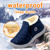 McCkle Snow Boots Women Shoes Warm Plush Fur Ankle Boots Winter Female Slip on Flat Casual Shoes Waterproof Ultralight Footwear