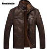 Mountainskin Leather Jacket Men Coats 5XL Brand High Quality PU Outerwear Men Business Winter Faux Fur Male Jacket Fleece EDA113