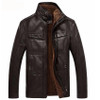 Mountainskin Leather Jacket Men Coats 5XL Brand High Quality PU Outerwear Men Business Winter Faux Fur Male Jacket Fleece EDA113