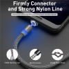 USLION Magnetic USB Cable Fast Charging USB Type C Cable Magnet Charger Data Charge Micro USB Cable Mobile Phone Cable USB Cord