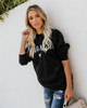 DOG MOM Funny Letter Print Sweatshirt Dog Lovers Special Dog Mom Print
