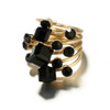 Antique Gold Black Midi Ring Antique Gold Black Midi Ring