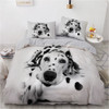 3D DOG BEDDING SET- DUVET COVER AND PILLOWS