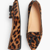 Women Fashion Leopard Tassel Bow Loafers