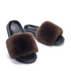 Women Fur Slides Fashion Simple Outdoor Slippers