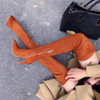 Women Sexy Red Thigh High Boots