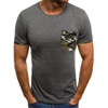 Men's Casual Fit Short Sleeve Slim Muscle Bodybuilding T-shirt