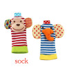 Baby Toy Baby Rattles Toys Animal Socks Wrist Strap With Rattle Baby Foot Socks Bug Wrist Strap Mobile Kids Toys for Children