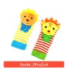 Baby Toy Baby Rattles Toys Animal Socks Wrist Strap With Rattle Baby Foot Socks Bug Wrist Strap Mobile Kids Toys for Children