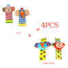 Baby Toy Baby Rattles Toys Animal Socks Wrist Strap With Rattle Baby Foot Socks Bug Wrist Strap Mobile Kids Toys for Children