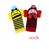 Baby Toy Baby Rattles Toys Animal Socks Wrist Strap With Rattle Baby Foot Socks Bug Wrist Strap Mobile Kids Toys for Children