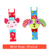 Baby Toy Baby Rattles Toys Animal Socks Wrist Strap With Rattle Baby Foot Socks Bug Wrist Strap Mobile Kids Toys for Children