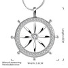 silver color  necklace jewelry women wedding fashion Cross CZ crystal Zircon stone pendant necklace  Christmas gift n296