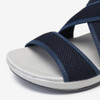 LOSTISY Cloth Opened Toe Cross Strap Casual Sport Sandals