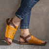 LOSTISY Women Hollow Out Non Slip Soft Summer Roman Sandals