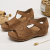 LOSTISY Women Open Toe Cutout Breathable Adjustable Strap  Lightweight Casual Daily Wedge Sandals