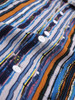 Mens Short Sleeve New Fashion Casual Colorful Striped Shirts
