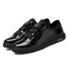 Men's winter leather shoes new plus velvet trend shoes