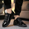 Men's winter leather shoes new plus velvet trend shoes
