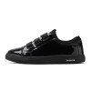 Men's winter leather shoes new plus velvet trend shoes