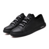 Men's winter leather shoes new plus velvet trend shoes