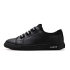 Men's winter leather shoes new plus velvet trend shoes